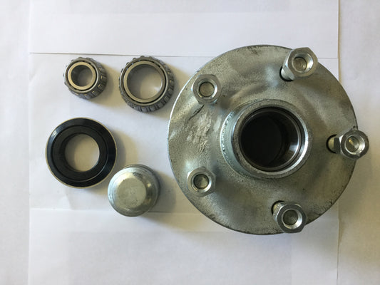 Galvanised Holden HT Lazy Hub with LM Bearing Kit